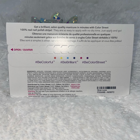 Color Street | Give Love, Christmas holiday design, teddy bears & trees nail set - Picture 6 of 6